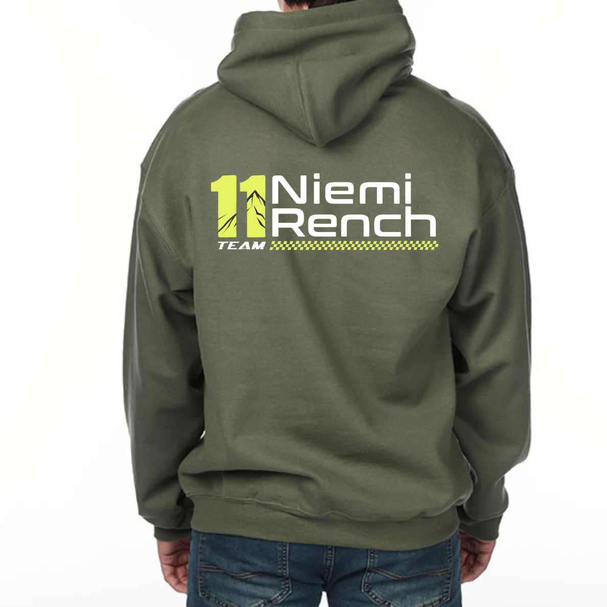 Team 11 Graphic Hoodie Dark Green