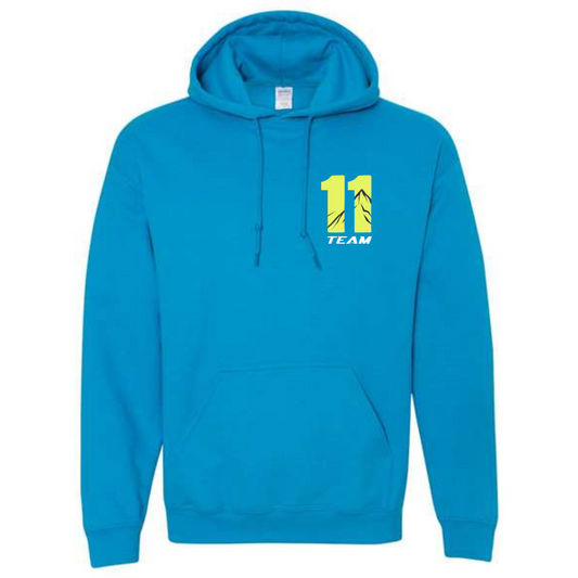 Team 11 Graphic Hoodie - Blue/Green