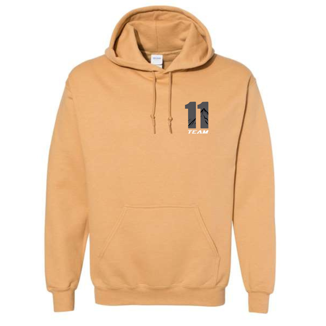 Team 11 Graphic Hoodie - Copper Gold