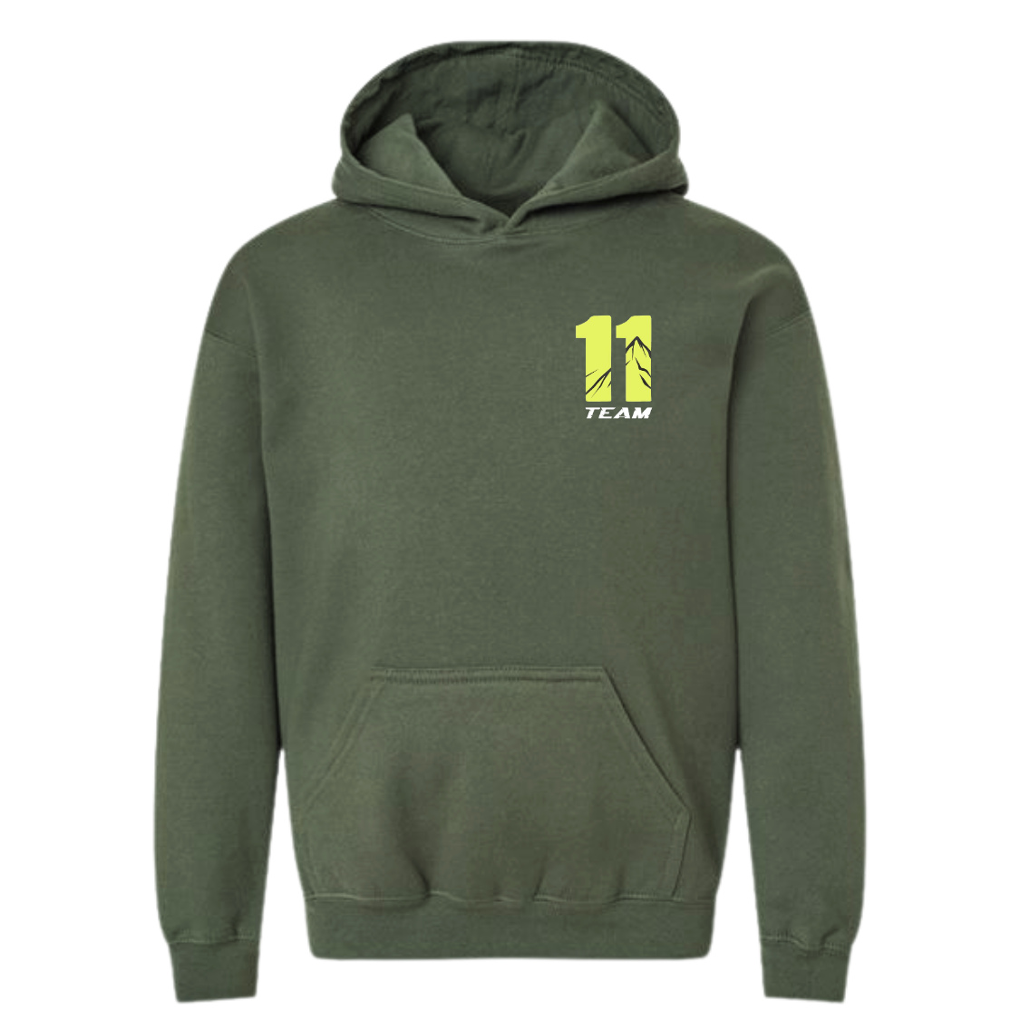 Team 11 Graphic Hoodie Dark Green