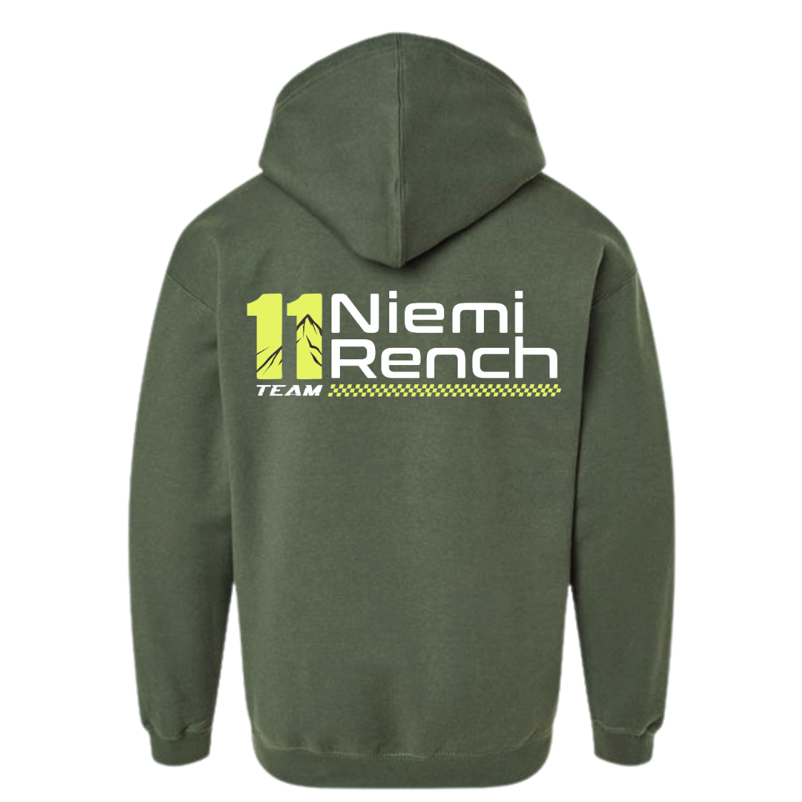 Team 11 Graphic Hoodie Dark Green