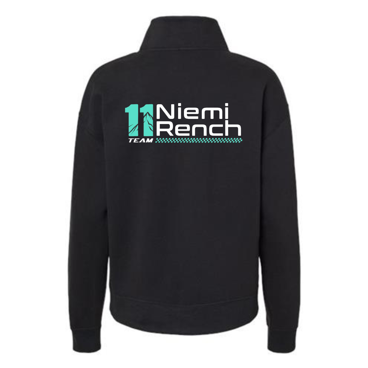 Team 11 Quarter Zip - Black Teal 11