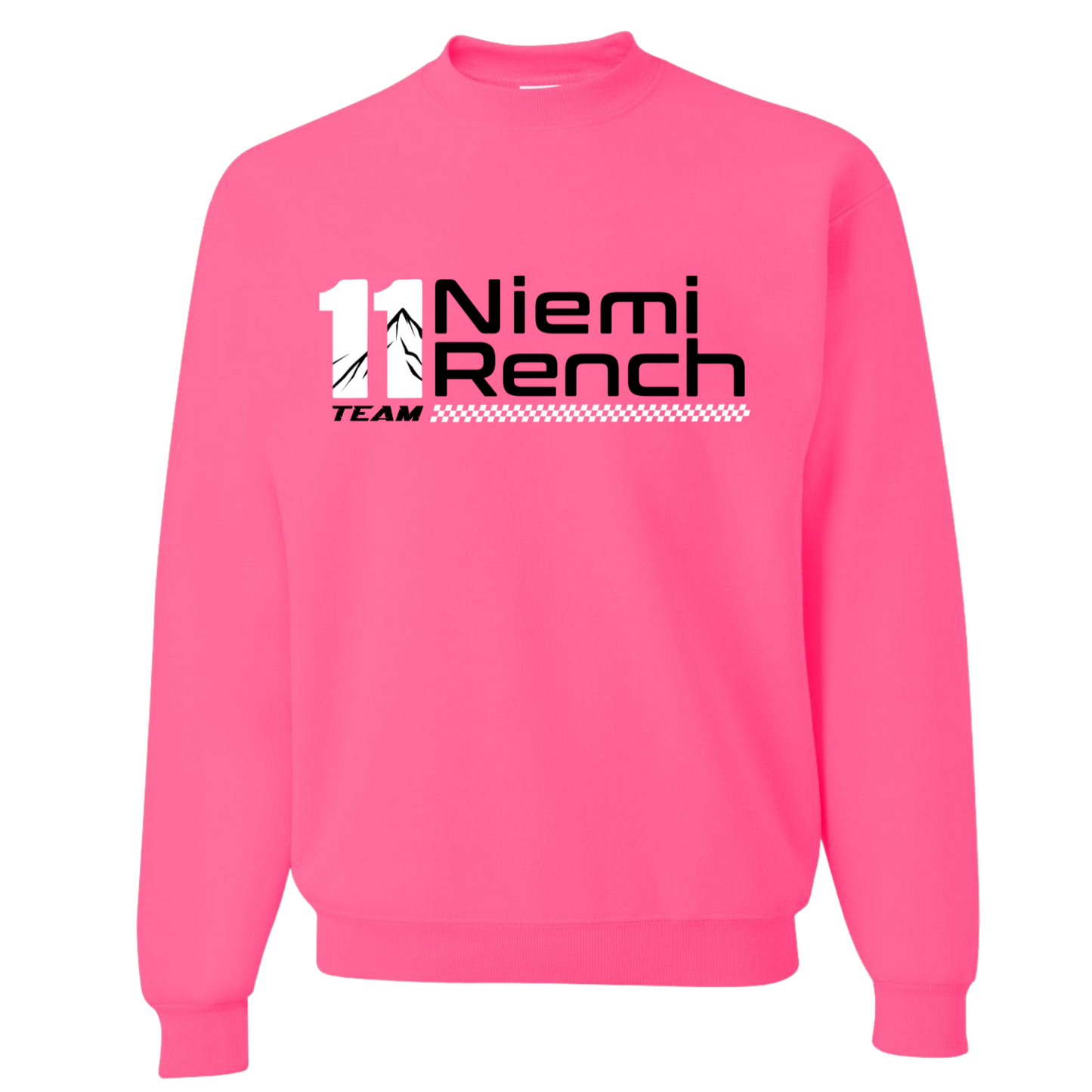 Team 11 Oversized Crewneck Sweatshirt - Neon Multi