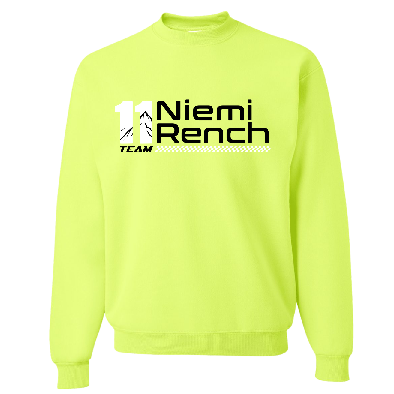 Team 11 Oversized Crewneck Sweatshirt - Neon Multi