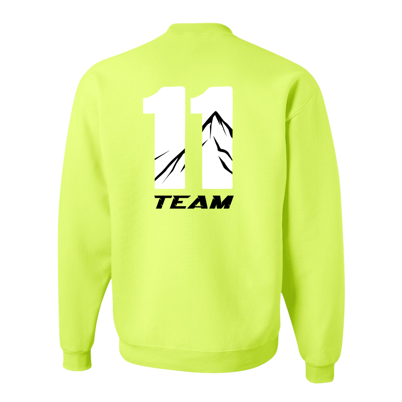 Team 11 Oversized Crewneck Sweatshirt - Neon Multi