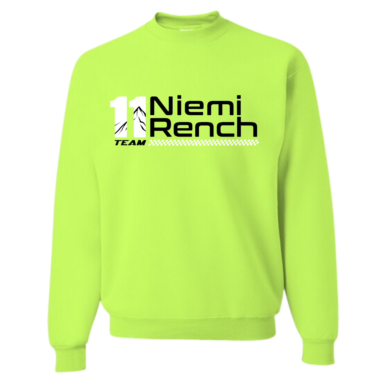 Team 11 Oversized Crewneck Sweatshirt - Neon Multi