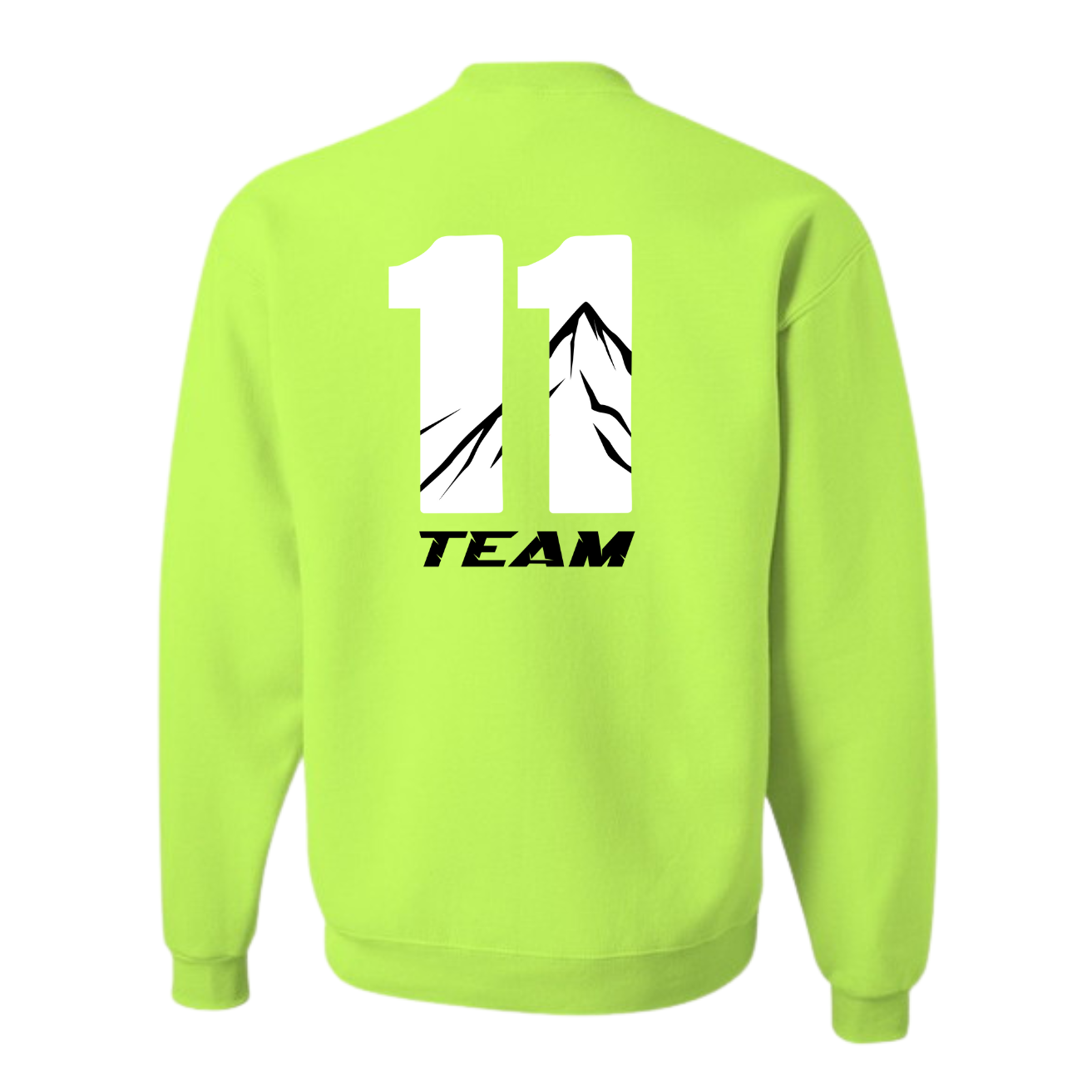 Team 11 Oversized Crewneck Sweatshirt - Neon Multi