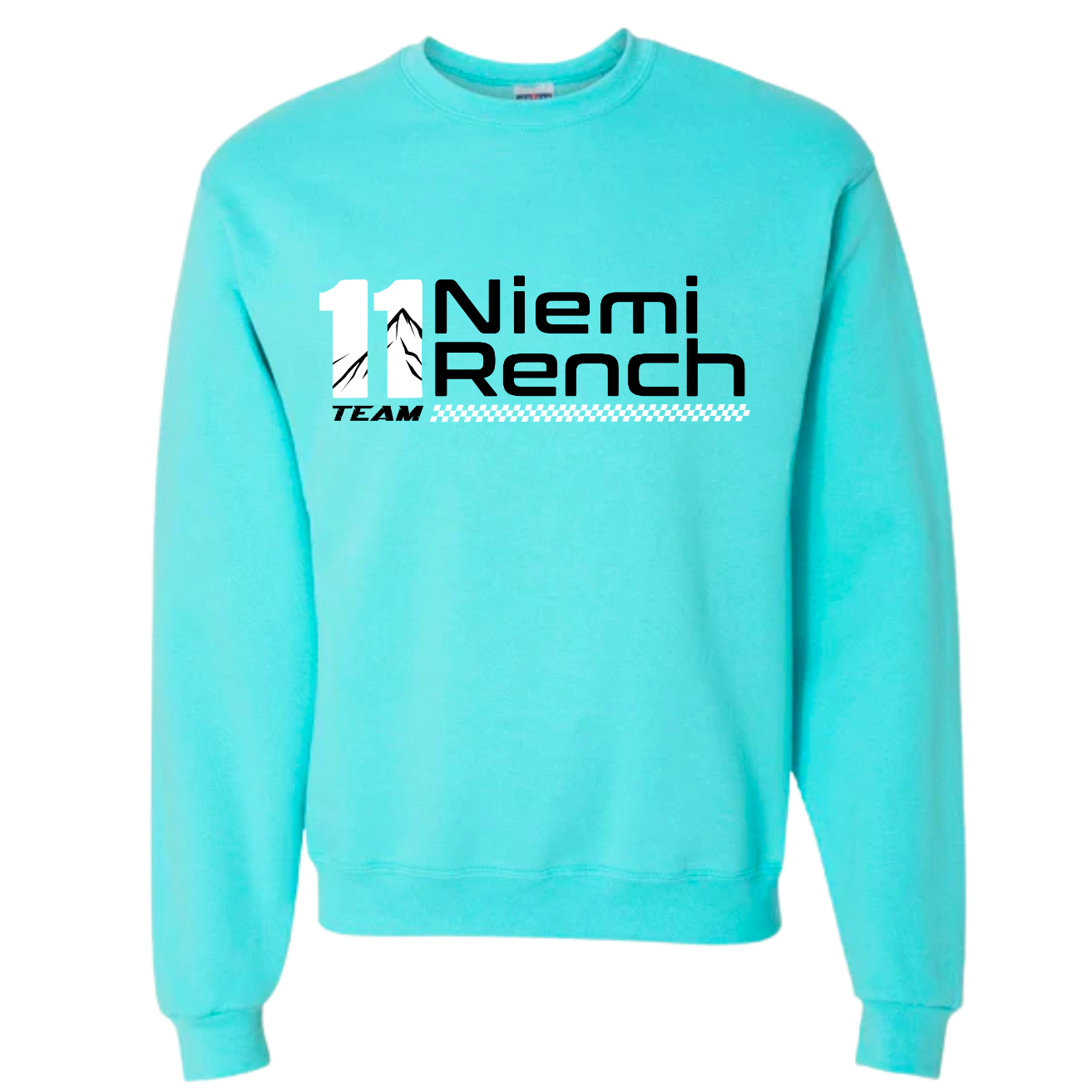 Team 11 Oversized Crewneck Sweatshirt - Neon Multi